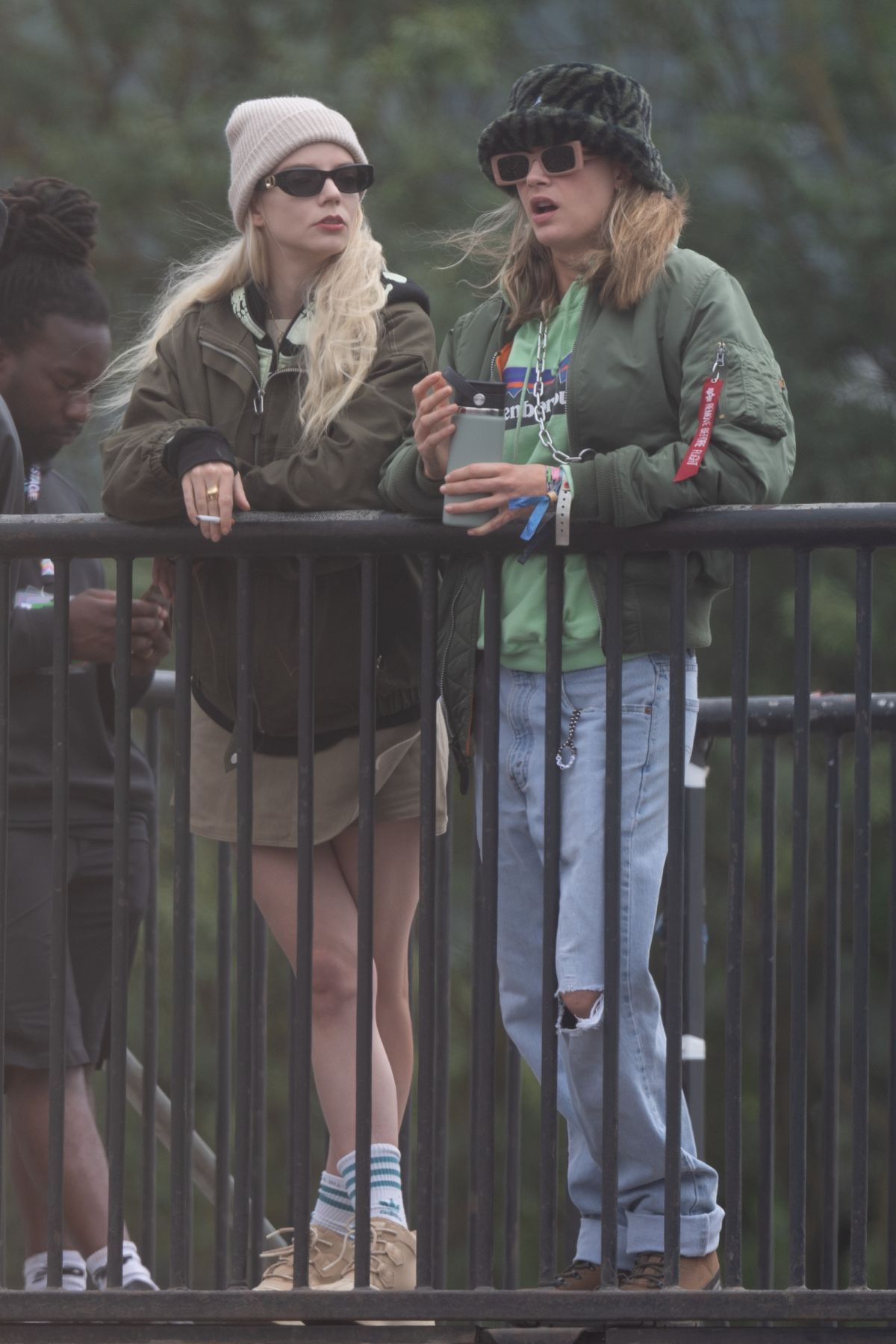 Anya Taylor-Joy Cara Delevingne Glastonbury Festival 2024