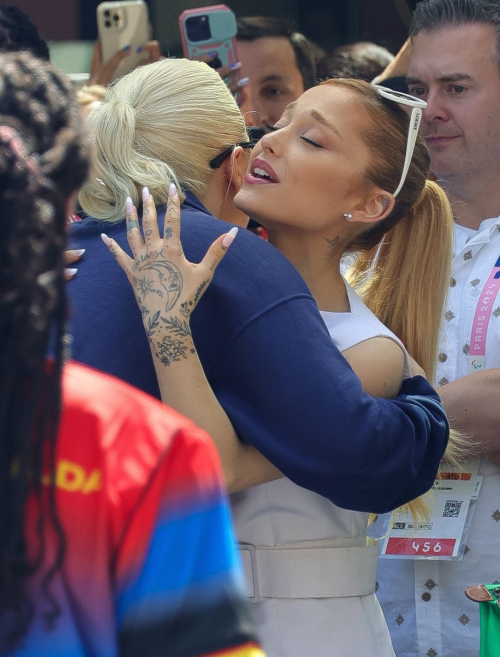 Ariana Grande at Artistic Gymnastics Women’s Qualification at Olympic Games in Paris 3