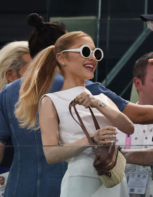 Ariana Grande at Artistic Gymnastics Women’s Qualification at Olympic Games in Paris 5