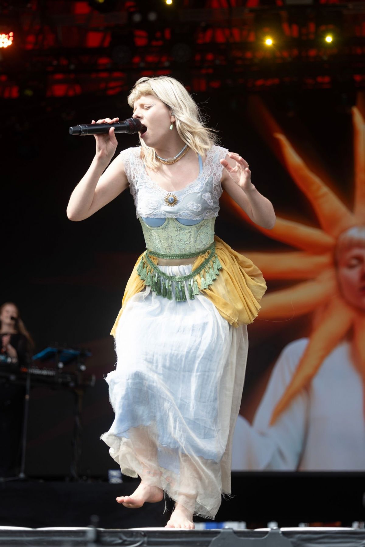 Aurora Performs at Roskilde Festival Denmark