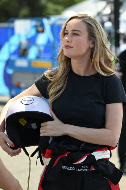 Brie Larson at Portland Formula E-Prix World Championship in Portland