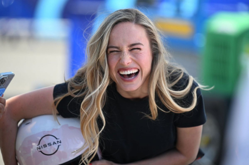 Brie Larson at Portland Formula E-Prix World Championship in Portland 2