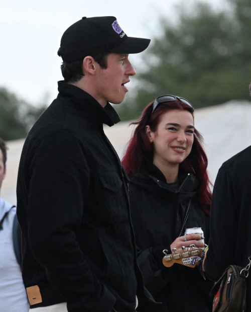 Dua Lipa and Callum Turner Glastonbury Festival England 3