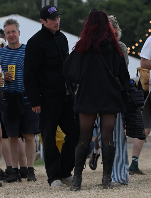 Dua Lipa and Callum Turner Glastonbury Festival England 6