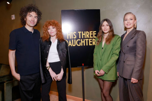 Elizabeth Olsen Natasha Lyonne and Carrie Coon at His Three Daughters Q&A Screening New York 2