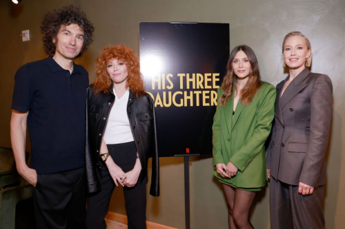 Elizabeth Olsen Natasha Lyonne and Carrie Coon at His Three Daughters Q&A Screening New York 3