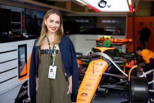 Emilia Clarke attends at F1 Grand Prix 2024 of Great Britain 3