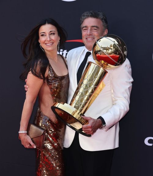 Emilia Fazzalari and Wyc Grousbeck at 2024 ESPY Awards at Dolby Theatre in Los Angeles 1