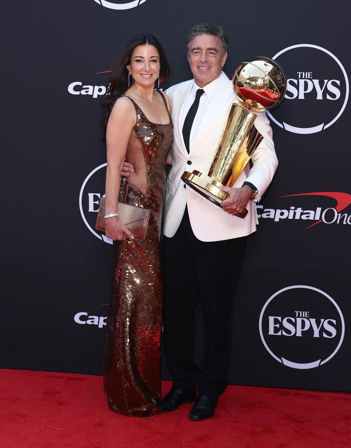 Emilia Fazzalari and Wyc Grousbeck at 2024 ESPY Awards at Dolby Theatre in Los Angeles