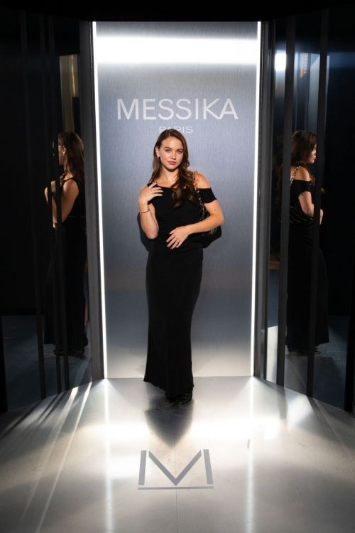 Emma Brooks wears Black Dress at Messika Cocktail in Paris, June 2024 1