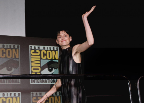 Emma Corrin at Marvel Studios The Ultimate Deadpool & Wolverine Celebration of Life Panel at 2024 Comic-Con in San Diego 3