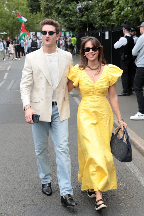 Emma Louise Connolly Arrives at 2024 Wimbledon Tennis Championships