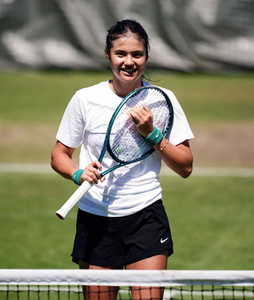 Emma Raducanu at Practice Session at Wimbledon 2024 in London 3