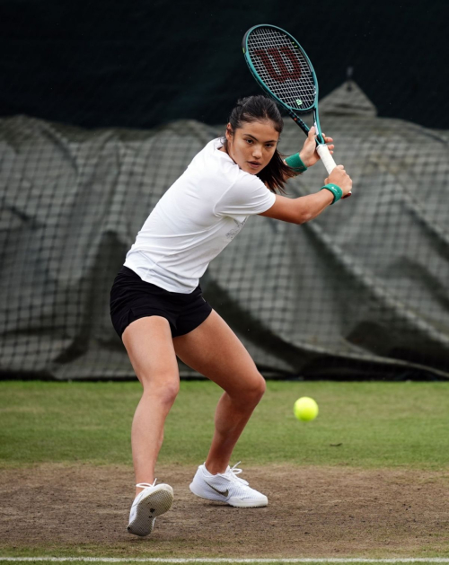 Emma Raducanu at Practice Session at Wimbledon 2024 in London 5