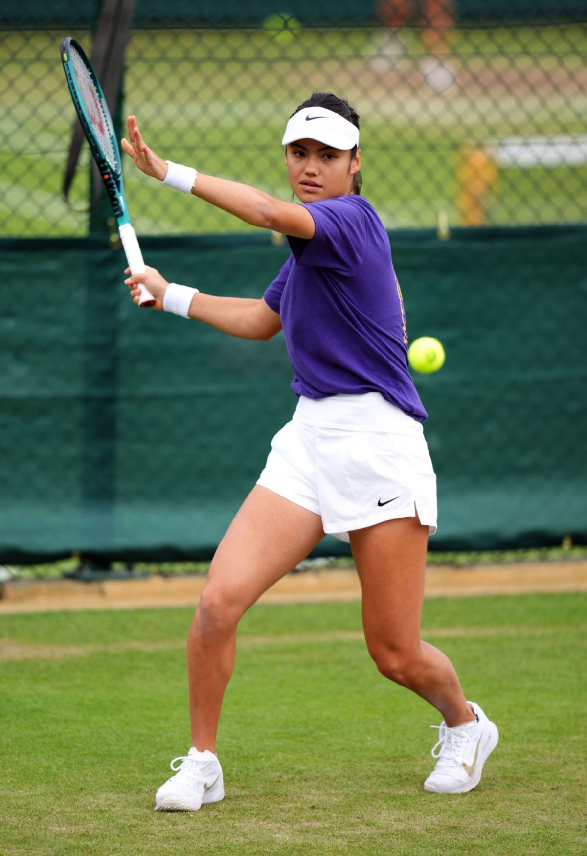 Emma Raducanu at Practice Session at Wimbledon 2024 in London