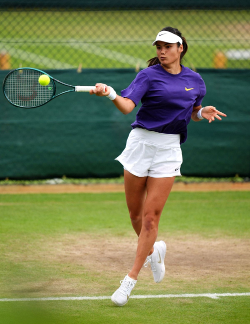 Emma Raducanu at Practice Session at Wimbledon 2024 in London 1