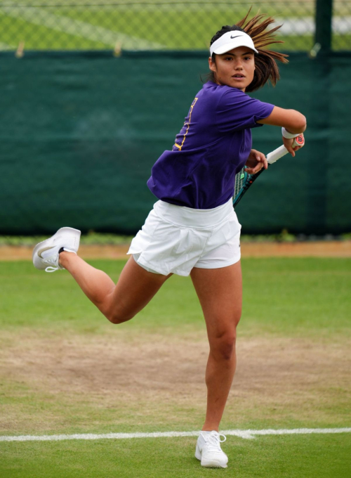 Emma Raducanu at Practice Session at Wimbledon 2024 in London 4