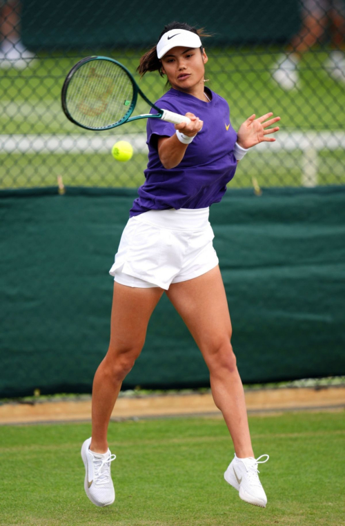 Emma Raducanu at Practice Session at Wimbledon 2024 in London 5