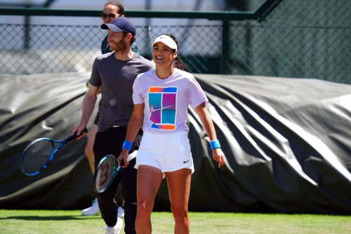 Emma Raducanu at Training Session at Wimbledon 2024 in London 1