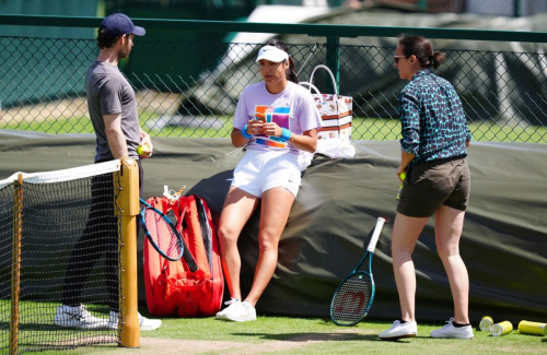 Emma Raducanu at Training Session at Wimbledon 2024 in London 2