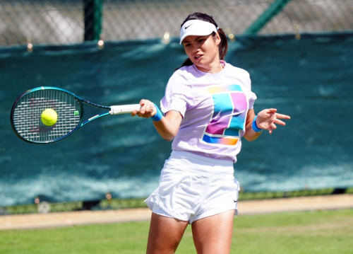 Emma Raducanu at Training Session at Wimbledon 2024 in London 6