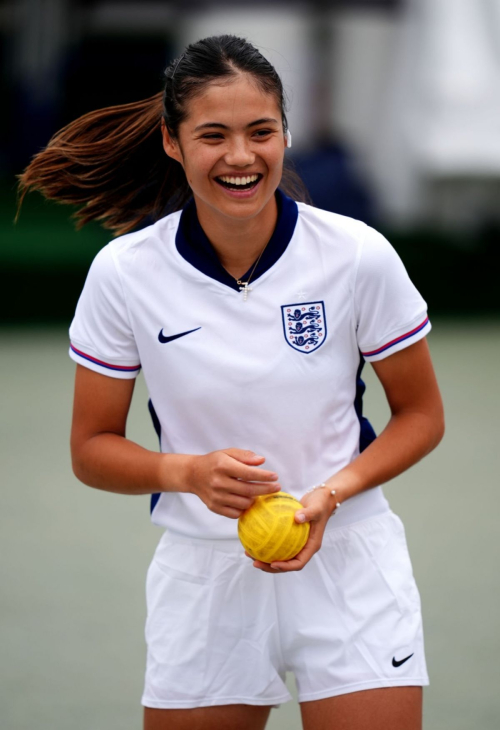 Emma Raducanu Practice Session Wimbledon 2024 London