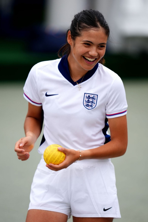 Emma Raducanu Practice Session Wimbledon 2024 London 1