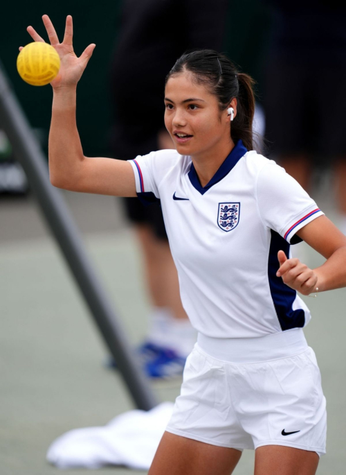 Emma Raducanu Practice Session Wimbledon 2024 London 3