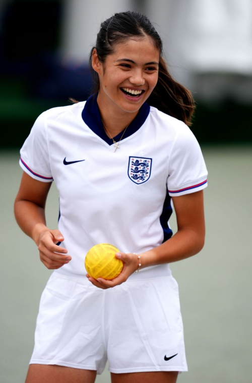 Emma Raducanu Practice Session Wimbledon 2024 London 4