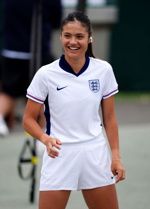 Emma Raducanu Practice Session Wimbledon 2024 London 6