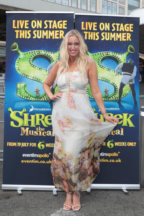 Hayley Palmer at Shrek the Musical UK Tour Press Night at Hammersmith Eventim Apollo London