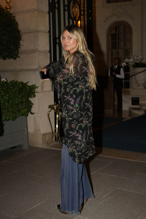 Heidi Klum Returns from Party at Ritz Hotel Paris 3