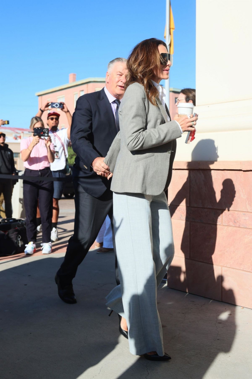 Hilaria and Alec Baldwin Arrives at Court Santa Fe New Mexico 2