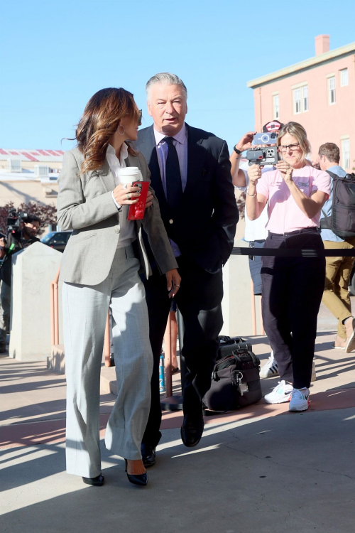 Hilaria and Alec Baldwin Arrives at Court Santa Fe New Mexico 3