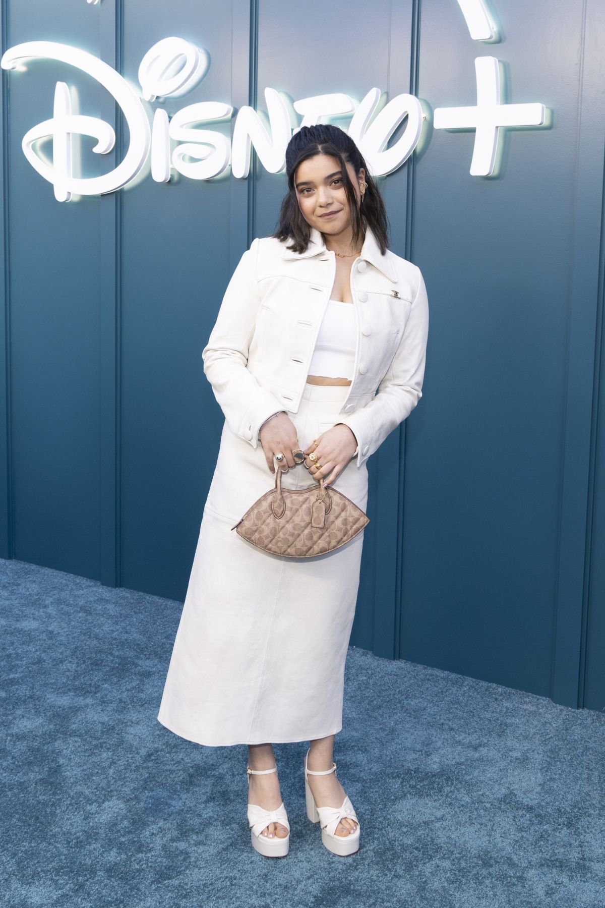 Iman Vellani at Hulu on Disney+ Celebration Los Angeles