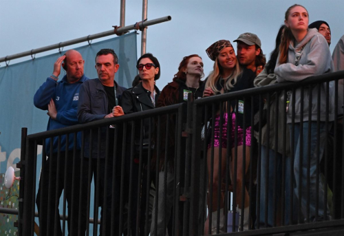 Janelle Monae and Mary McCartney Watching SZA Live Glastonbury 2