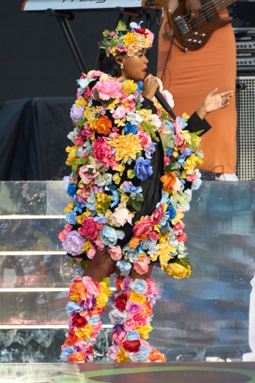 Janelle Monae Performs at Coldplayís Music of the Spheres World Tour Opening Show Rome 2