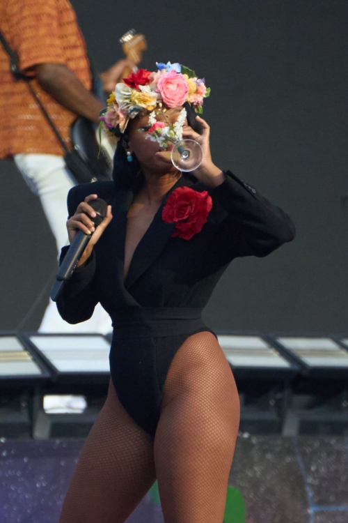 Janelle Monae Performs at Coldplayís Music of the Spheres World Tour Opening Show Rome 5