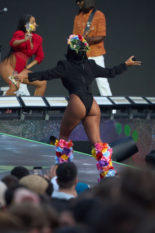 Janelle Monae Performs at Coldplayís Music of the Spheres World Tour Opening Show Rome 6