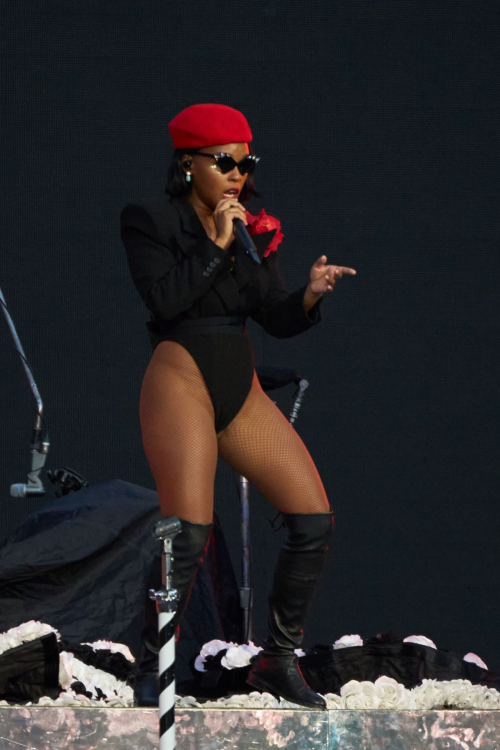 Janelle Monae Performs at Coldplayís Music of the Spheres World Tour Opening Show Rome 8