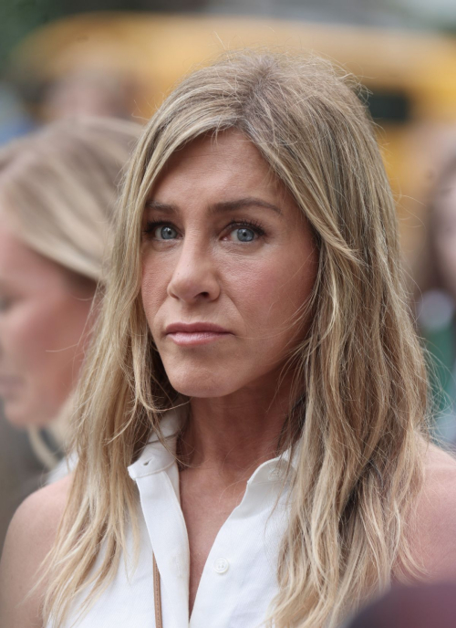 Jennifer Aniston on the Set of The Morning Show in New York 1