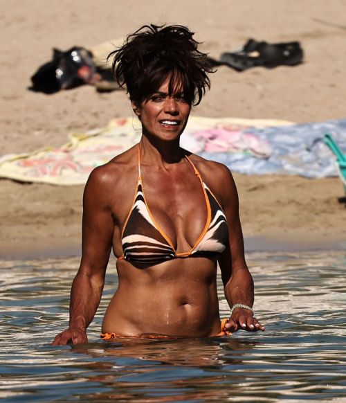 Jenny Powell in Bikini at a Beach in Ibiza, July 2024