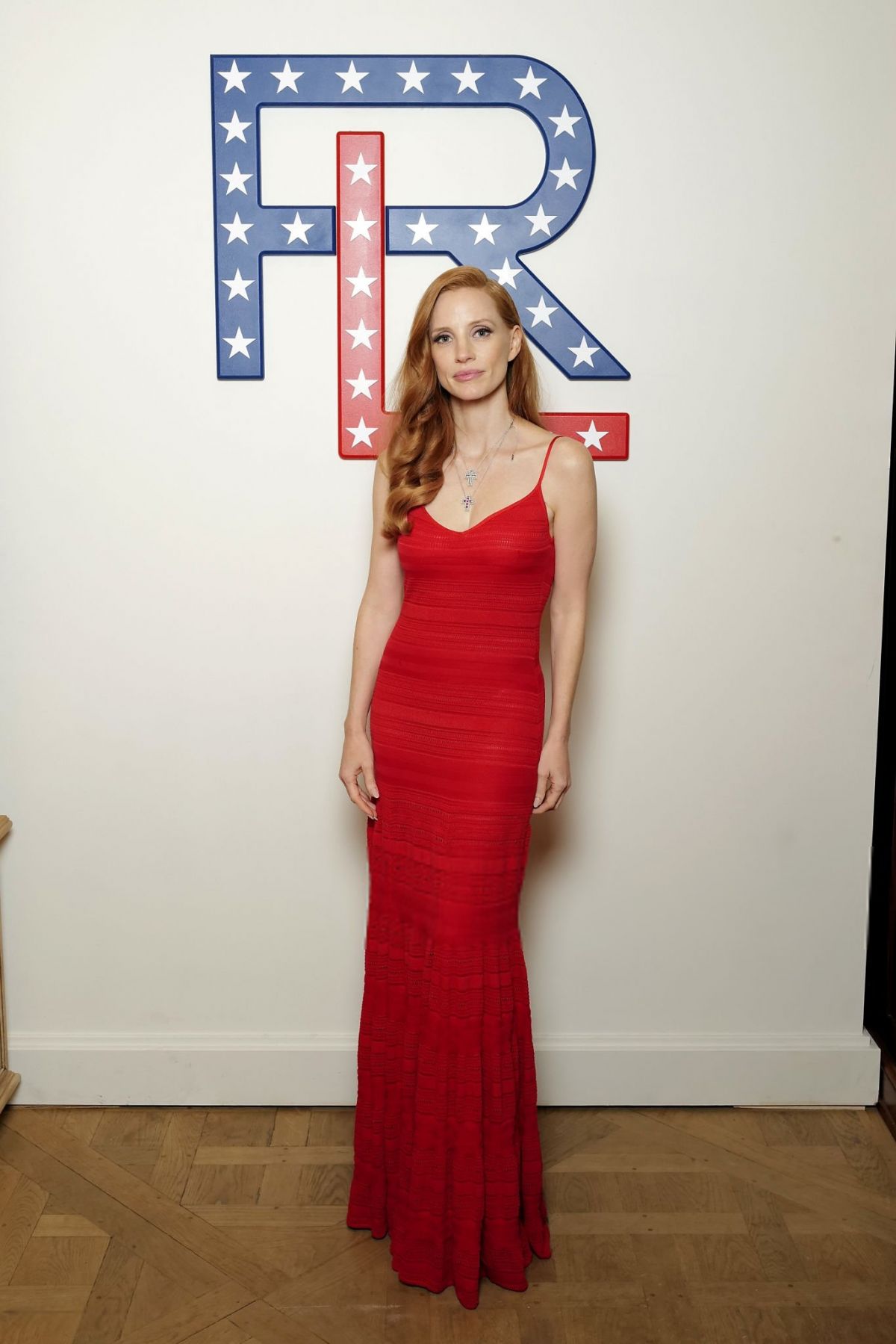 Jessica Chastain at Ralph Lauren Team USA Celebration in Paris