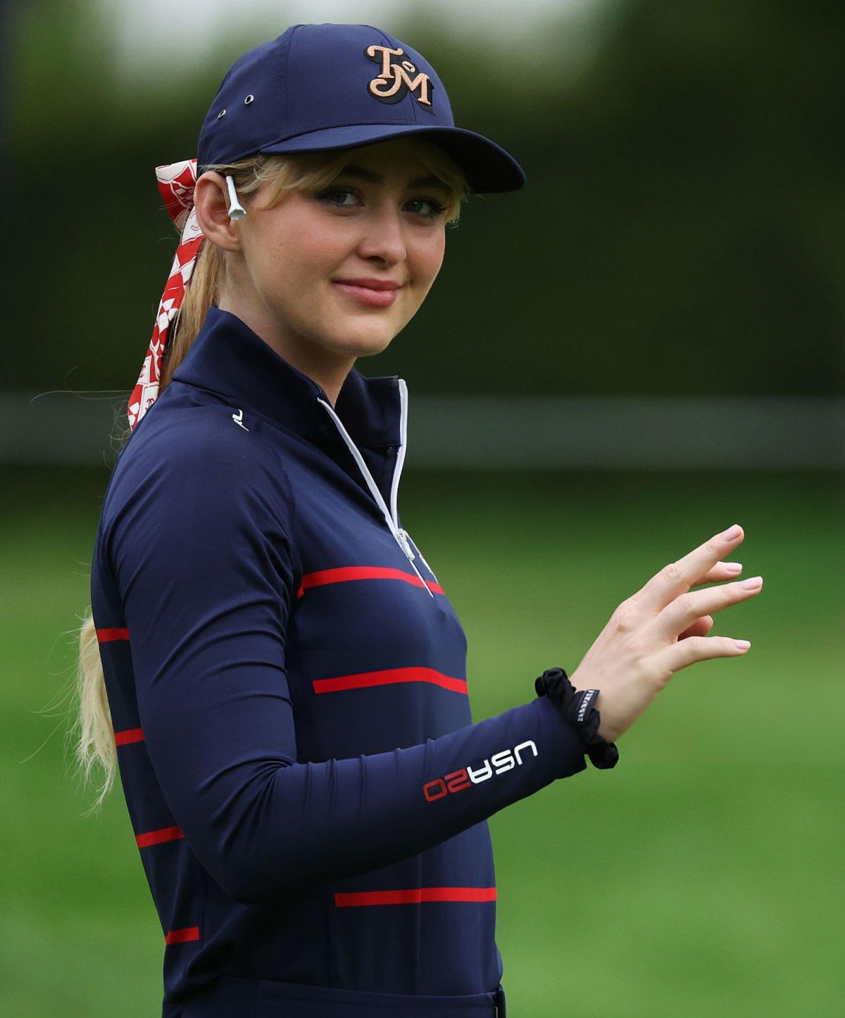 Kathryn Newton at Pro-Am Before Amundi Evian Championship 2024 in France