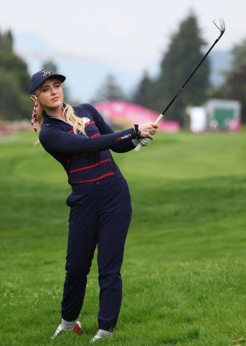 Kathryn Newton at Pro-Am Before Amundi Evian Championship 2024 in France 3