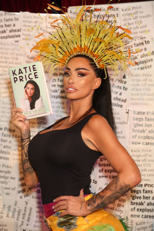 Katie Price Launches Her New Book This Is Me at Royal Vauxhall Tavern Pub in London