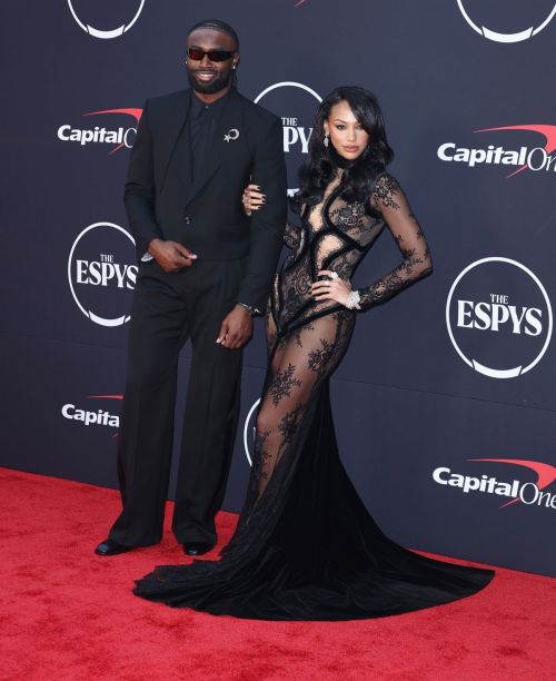 Kysre Gondrezick and Jaylen Brown at 2024 ESPY Awards at Dolby Theatre in Los Angeles 2