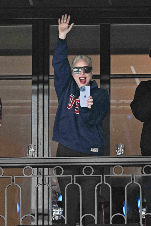 Lady Gaga at Artistic Gymnastics Women’s Qualification at Paris 2024 Olympic Games