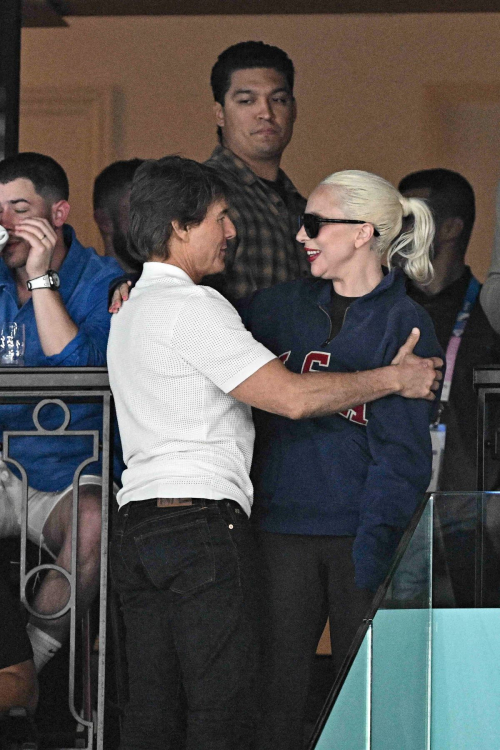 Lady Gaga at Artistic Gymnastics Women’s Qualification at Paris 2024 Olympic Games 6