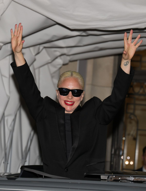 Lady Gaga Shares an Exclusive Preview of Her Upcoming Song from Roof of Her Car in Paris 3